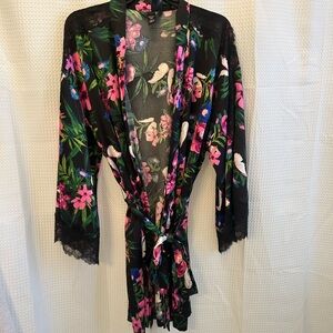 Victoria Secret Floral Lace Robe